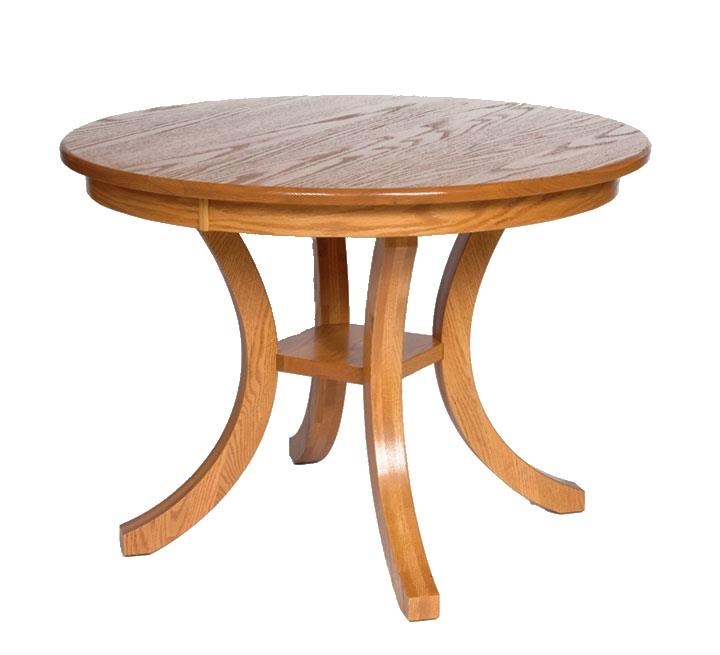 Wayside Custom Furniture Kountry Knob Carlisle Single Pedestal Table